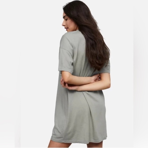 NWT Mate the Label Tencel Sleep Tee Dress Sage - Picture 2 of 4